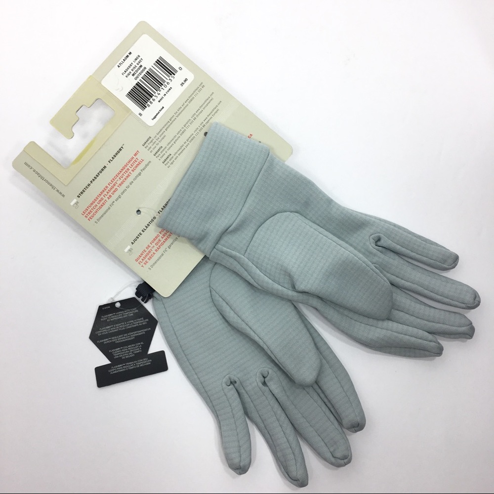 The North Face Flashdry Liner Glove M Grey Unisex - Picture 2 of 5